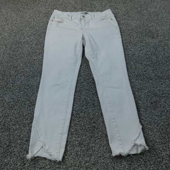 Judy Blue Denim - Judy Blue Jeans Womens 13 White Denim Pants Skinny Fit Stretch Mid Rise Preppy